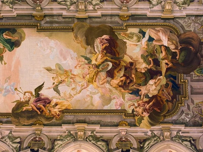 1872-Mario Chiodo Grandi - Dettaglio della volta della Chiesa di San Michele Arcangelo a Busto Arsizio, 1932-1934